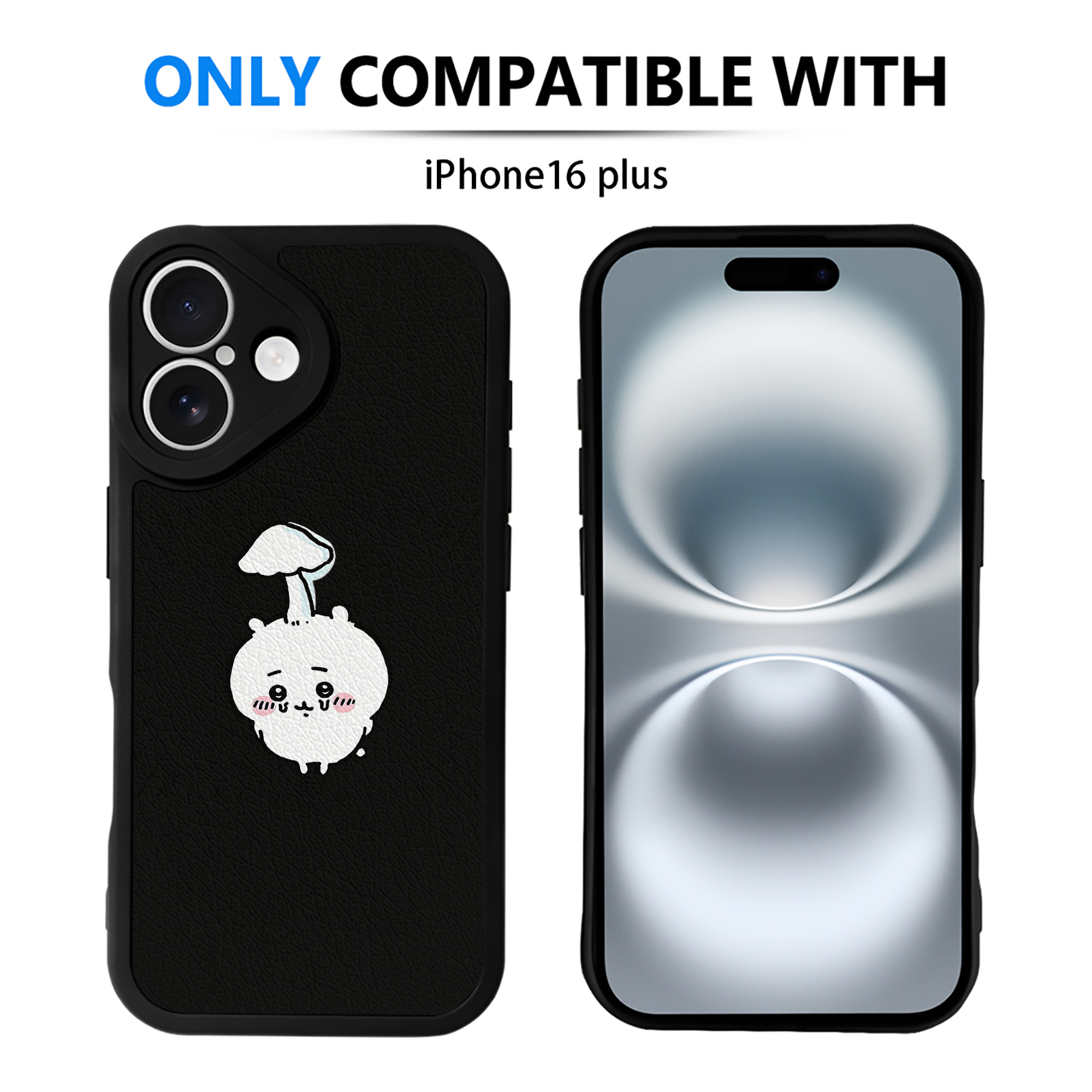 （画像用） ちいかわ ちいかわ Chii-kawa chiikawa 【iPhone 16シリーズ対応】シリコンスマホケース（レザー調） 材質：シリコン